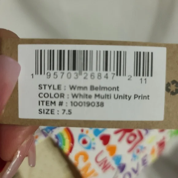 Toms Alpargata Unity Love Wins Slip on Shoes Multiple Sizes 8.5 & 9.5 - Picture 7 of 8